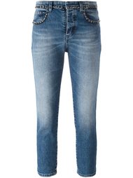 декорированные укороченные джинсы скинни Nº21