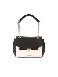 двухцветная сумка на плечо Love Moschino