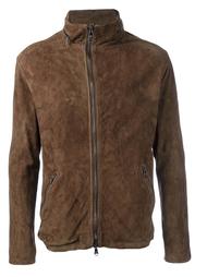 zipped leather jacket Giorgio Brato