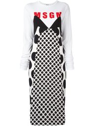 dotted print dress MSGM
