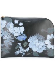 floral print curved clutch Alexander McQueen
