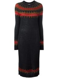 zigzag knit dress Laneus