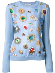 jewel print jumper Moschino