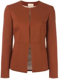 collarless fitted jacket Erika Cavallini