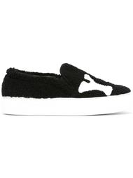 fur effect slip-on sneakers Joshua Sanders