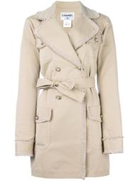 frayed edge trenchcoat Chanel Vintage