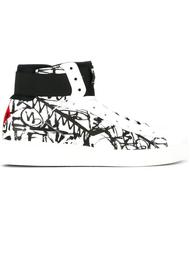 graffiti hi-top sneakers  Moa Master Of Arts