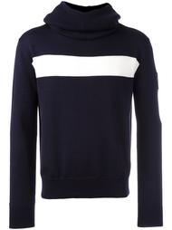 stripe detail knit hoodie Rossignol