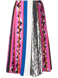 patterned pleated mid-length skirt Emilio Pucci