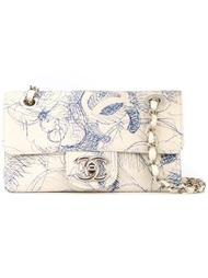 scribble print shoulder bag Chanel Vintage