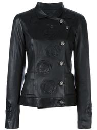 camellia flower embroidered jacket Chanel Vintage
