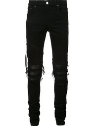 узкие рваные джинсы Amiri