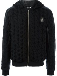 'We Are Black' cable knit hoodie Philipp Plein