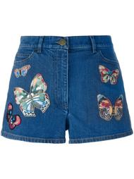'Jamaica Butterflies' denim shorts Valentino