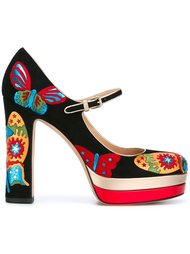 туфли с принтом бабочек Valentino