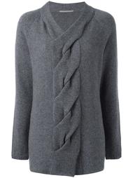 джемпер с вязаной косичкой спереди Ermanno Scervino