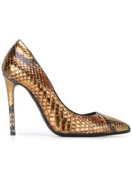 туфли с эффектом змеиной кожи Ermanno Scervino