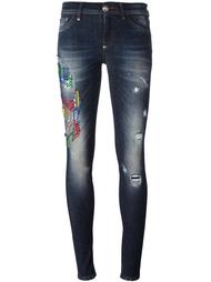 джинсы скинни с черепом Philipp Plein