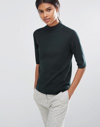 Трикотажный топ с высоким воротом Y.A.S Romain - Зеленый