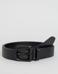 Черный классический кожаный ремень Jack Wills - Черный