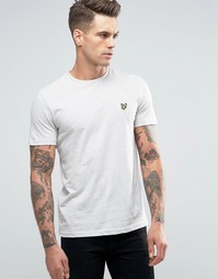 Светло-бежевая меланжевая футболка с логотипом Lyle &amp; Scott - Бежевый