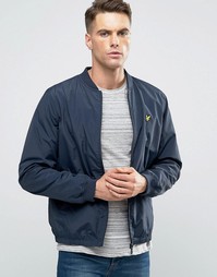 Темно-синяя куртка-пилот из нейлона Lyle &amp; Scott - Темно-синий
