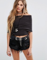 Топ Free People Carly - Черный