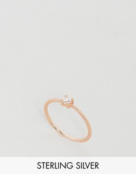 Кольцо из позолоченного серебра с камнем Kingsley Ryan - Золотой