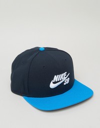 Синяя кепка Nike SB Icon Pro 628683-479 - Синий