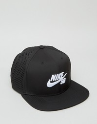 Черная кепка с перфорацией Nike SB 629243-010 - Черный