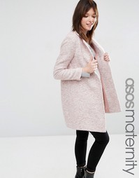 Пальто слим для беременных ASOS Maternity - Розовый