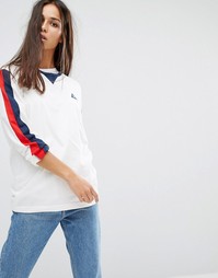 Лонгслив в стиле ретро Le Coq Sportif Premium - Белый