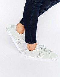 Серые нубуковые кроссовки с отделкой блестками Le Coq Sportif Agate - Серый