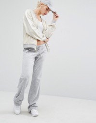Велюровые джоггеры Juicy Couture Bling - Серебряный