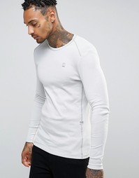 Лонгслив с воротником на пуговицах G-Star Gunner - Серый