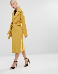 Пальто горчичного цвета Helene Berman - Желтый