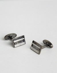 Серебристые запонки Paul Smith Music - Серебряный