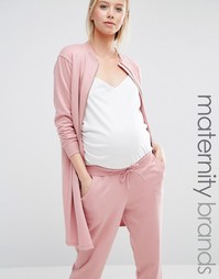 Удлиненная куртка-пилот для беременных Bluebelle Maternity - Розовый