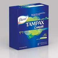 TAMPAX Compak Тампоны женские гигиенические с аппликатором Super Single 8 шт.