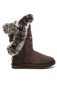 Nordic angel short rabbit fur and shearling boot - Australia Luxe Collective