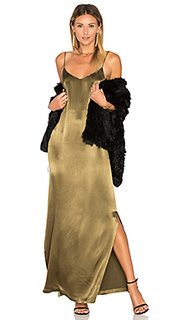 Sanders satin slip maxi dress - Ganni