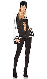 Kimono tricot track jacket ini black &amp; white - Fenty by Puma