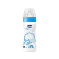 Бутылочка Well-Being Boy 2мес.+, сил.соска средн.поток, РР, 250мл., CHICCO