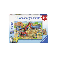 , RavensburgerПазл "Стройка дома", 2х12 деталей