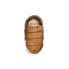 Конверт зимний с опушкой в коляску Chestnut Leather, Elodie Details