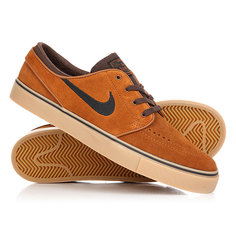 Кеды кроссовки низкие Nike Zoom Stefan Janosti Hzlnt/Black-brq Brown Gum Light Brown