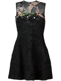 платье с вышитым принтом Valentino