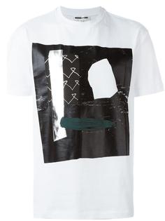 футболка с абстрактным принтом McQ Alexander McQueen