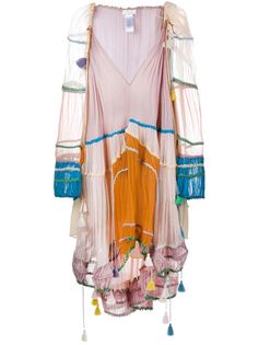 крестьянское платье с V-образным вырезом Chloé