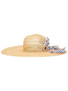 шляпа с контрастной аппликацией Maison Michel
